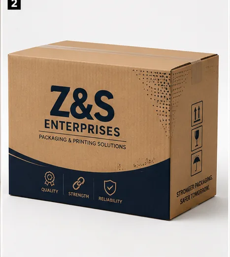 Sealed corrugated shipping box.