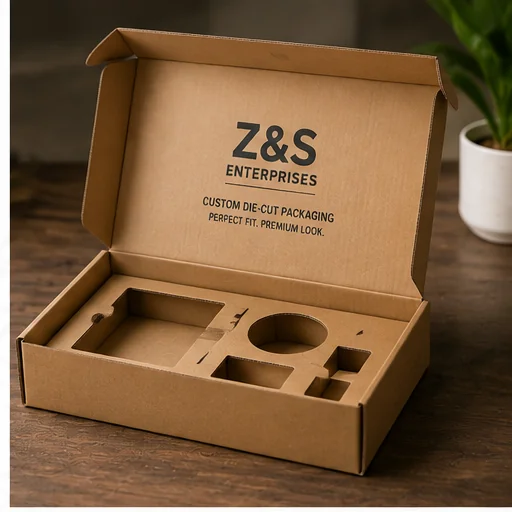 Custom die-cut packaging.