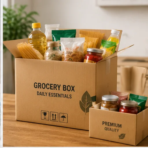 Grocery and food packaging cartons.