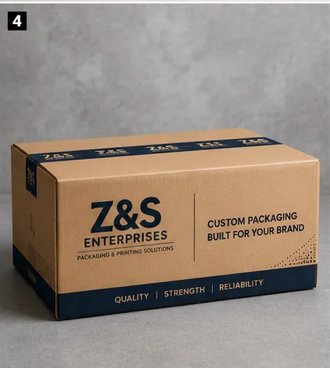 Custom-built packaging box.