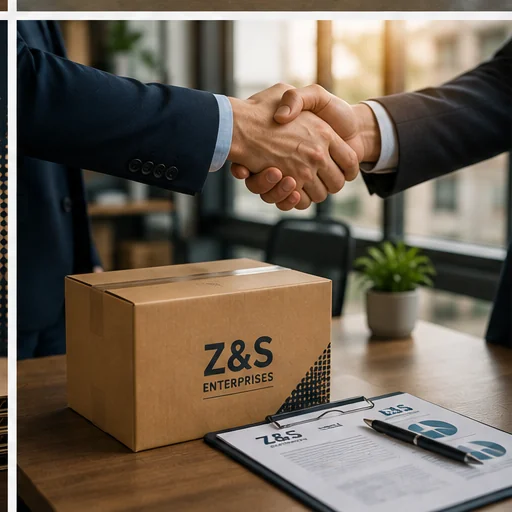 Z&S team discussing packaging requirements with a client.