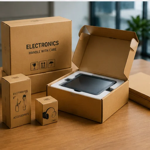 Electronics packaging carton.