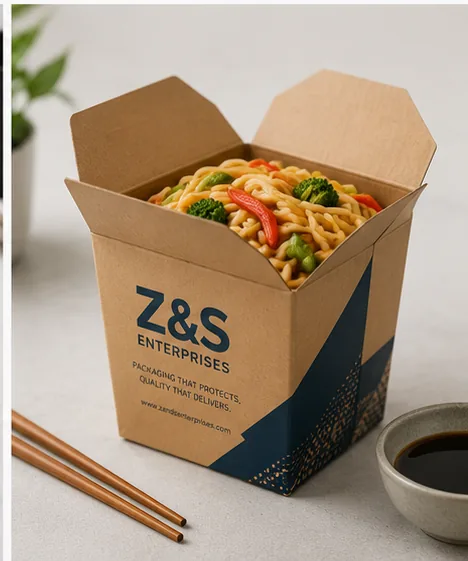 Noodle food carton.